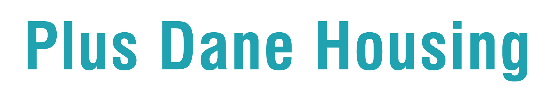 Plus Dane Housing logo in teal on a white background